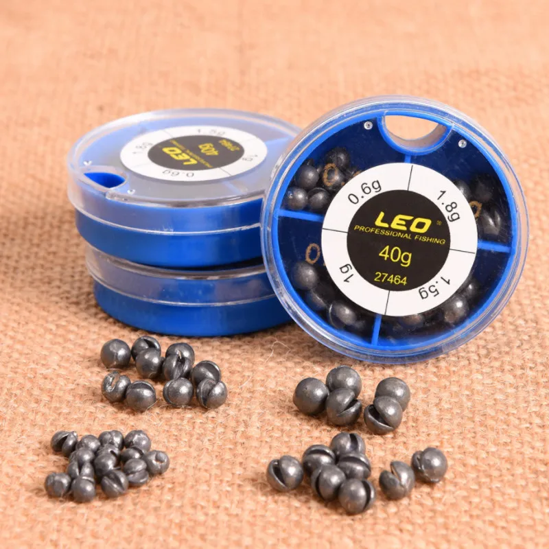 

4 Type Dynamic Fishing Egg Bullet Rig Sinkers Angling Lead Weight Split Shot Box High Quality New Hooks Tackle Fish Camping Tool