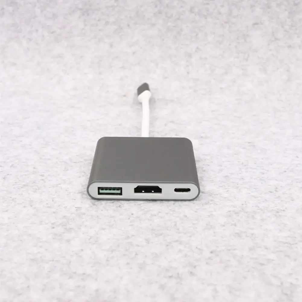 Концентратор USB Type C HDMI 4K адаптер USB-C конвертер с 3,0 USB и 3,1 зарядным портом для retina для MacBook R20