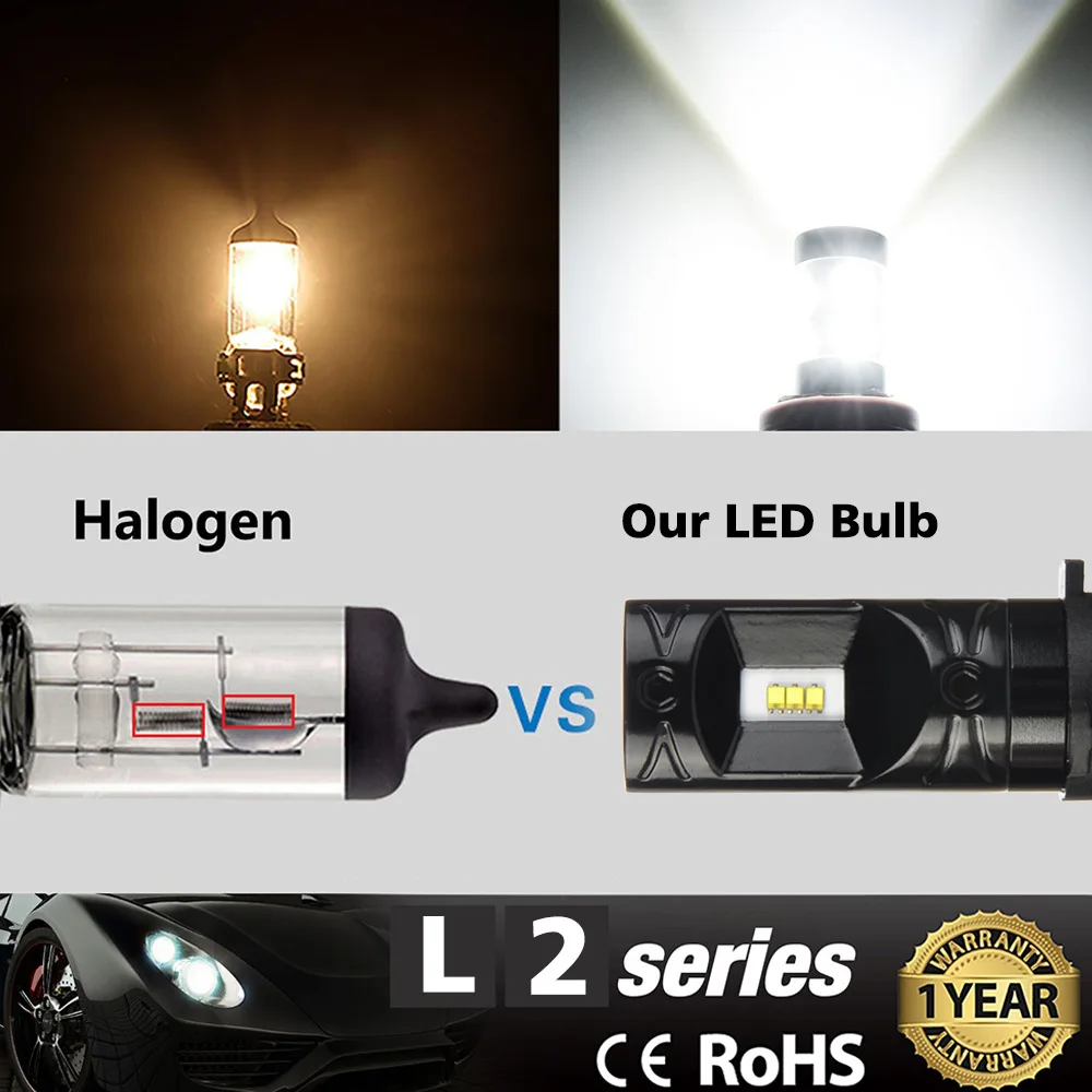 Zdatt H11 светодиодный 24V H3 туман светильник s H8 H10 светодиодный 9005 hb3 9006 hb4 H1 туман светильник s дневные ходовые огни светильник лампы поворот Парковка лампы 12V