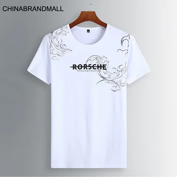 

Young Men Fat Man Plus Fat Plus Size Leisure Round Neck Printing Short Sleeve T Shirt