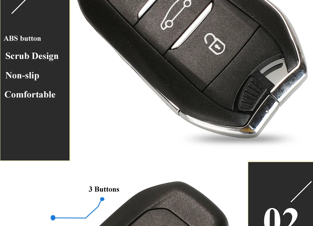 Keyforkess per Citroen DS4 DS5 433MHz PCF7953 ID46 Hitag2 Chip di Smart Keyless Go VA2 HU83 Ricambi Originali Chiave A Distanza 3BTN Originale Della Fabbrica 12 Keyforkess per Citroen DS4 DS5 433MHz PCF7953 ID46 Hitag2 Chip di Smart Keyless Go VA2 HU83 Ricambi Originali Chiave A Distanza 3BTN Originale Della Fabbrica - H173e039b09464dda9d266f0ff56f331dz