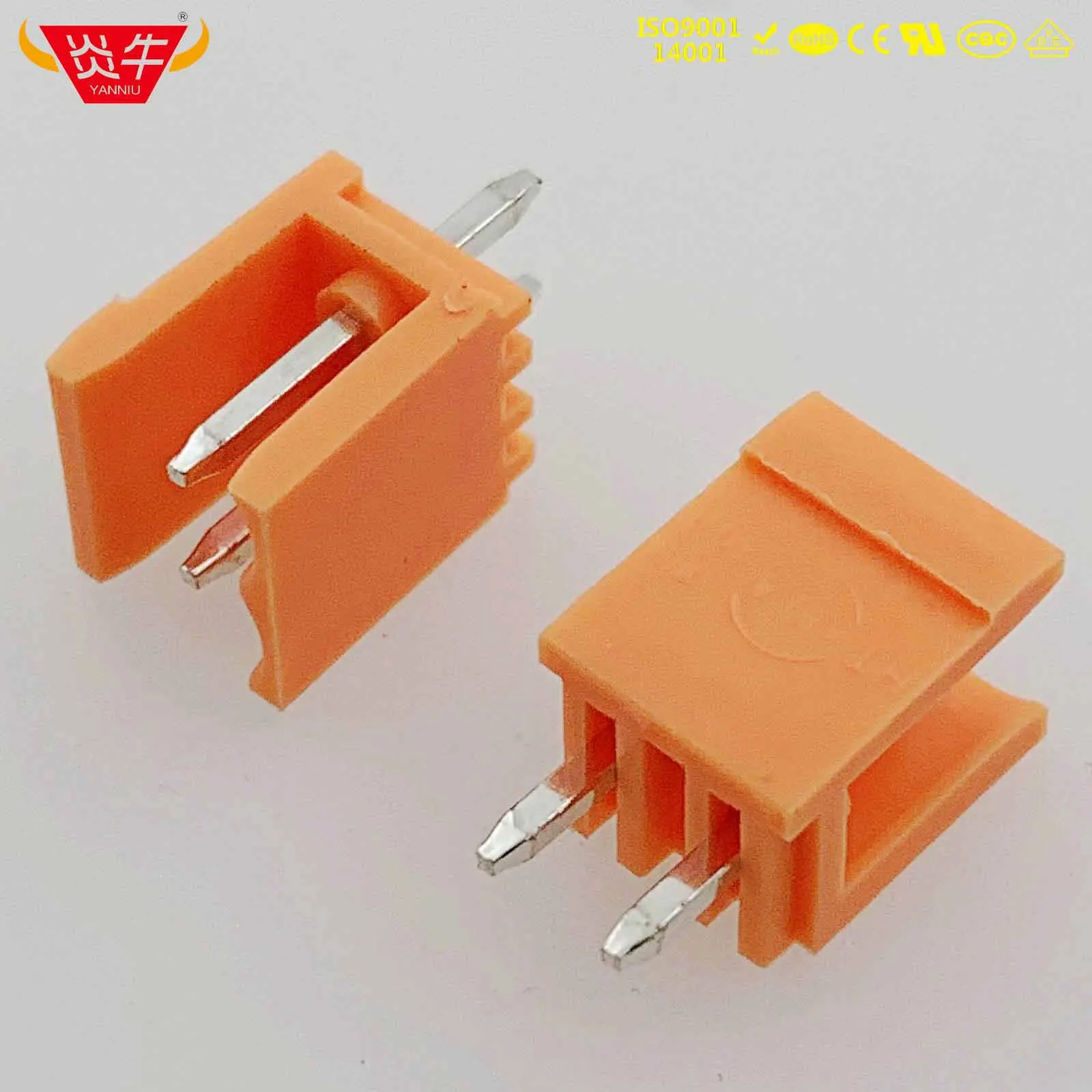HT396V-3.96-2P HT396V 3,96 2P~ 12P разъем печатной платы штепсельный Блок 15EDGVC 3,96 мм 2PIN~ 12PIN оранжевый проводной терминал Феникс контакт KEFA - Цвет: HT396V-3.96-2P