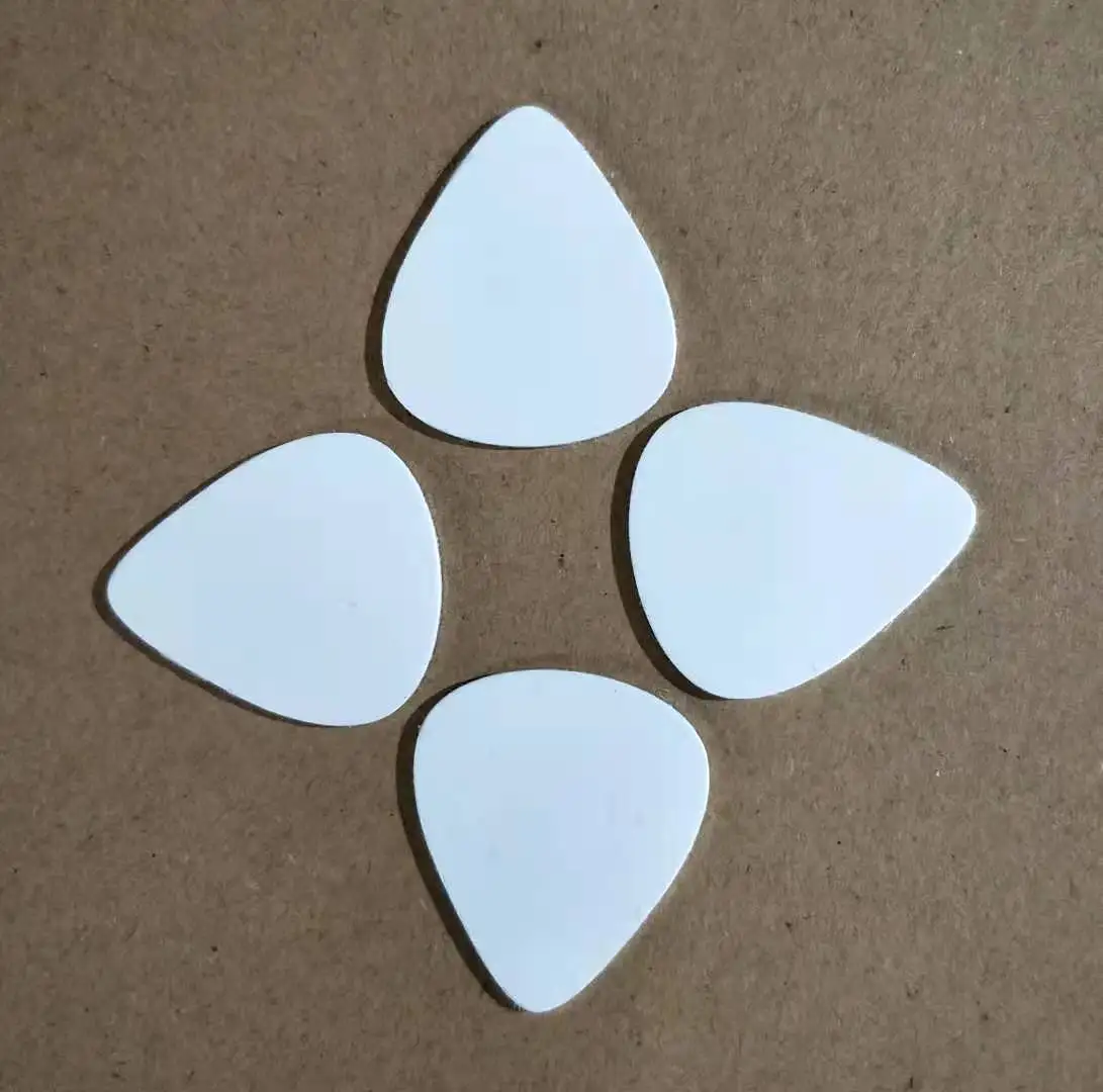 Sublimation Guitar Picks Heat Transfer Musical Instrument Pick Guzheng Picks DIY Christmas Gift Happy New Year