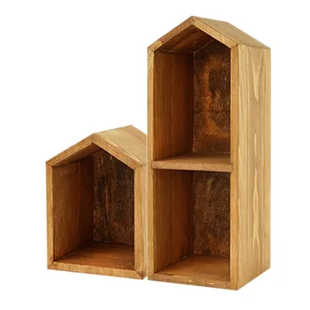

Mini House Cake Stand Sen Dessert Table Decoration Props Cupcake Display Stand Wooden Dessert Stand