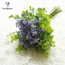 Lovegrace Свадебный букет невесты ванильный фруктовый букет Искусственный белый букет цветов DIY Свадебные вечерние украшения для дома и офиса