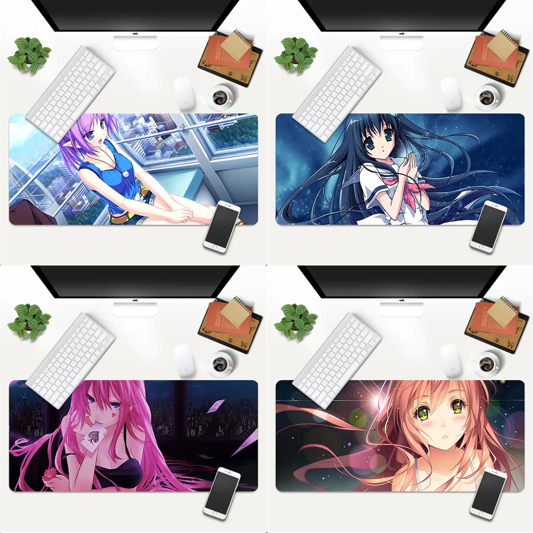

MaiYaCa Beautiful Anime Sexy Anime girl Rubber Pad to Mouse Game Gaming Mouse Mat xl xxl 800x300mm for Lol world of warcraft