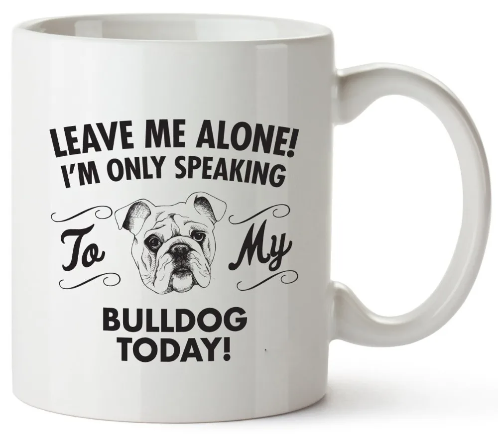 Подарочная кружка Bulldog Mom для женщин и мужчин декор папы украшения влюбленных