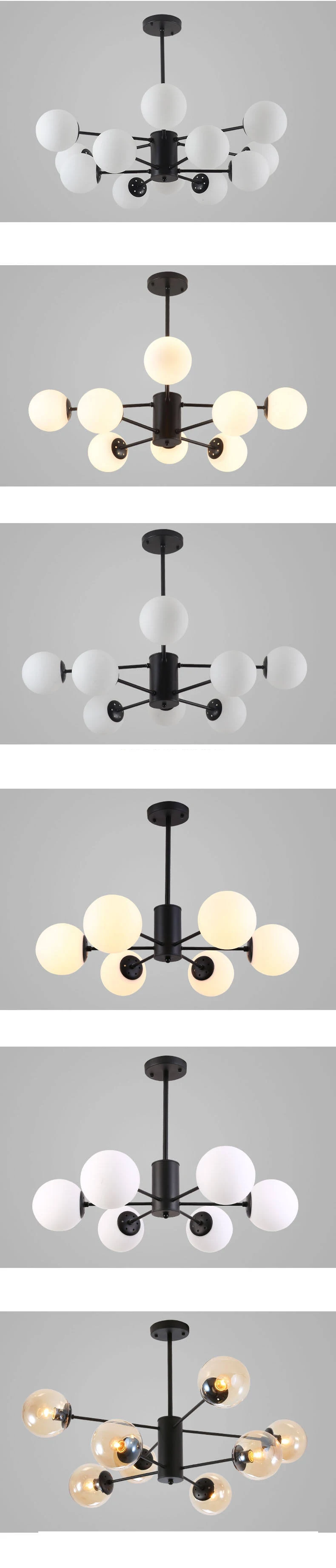 Современный скандинавский светодиодный подвесной светильник, простота, оригинальность, индивидуальная сферическая Подвесная лампа для