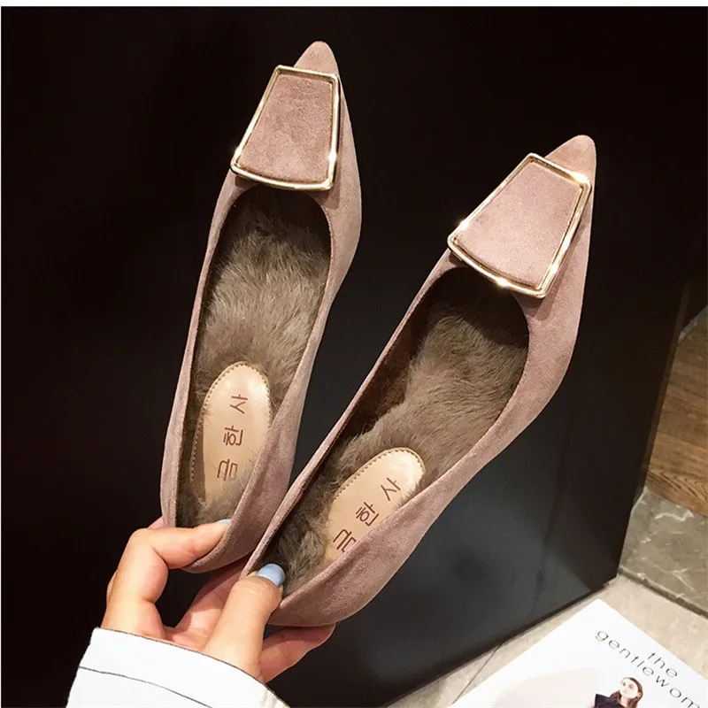 

Womens Shoes 2019 High Heels Warm Elegant Korean Casul Buckle Party Fashion OL Sexy Kitten Heels