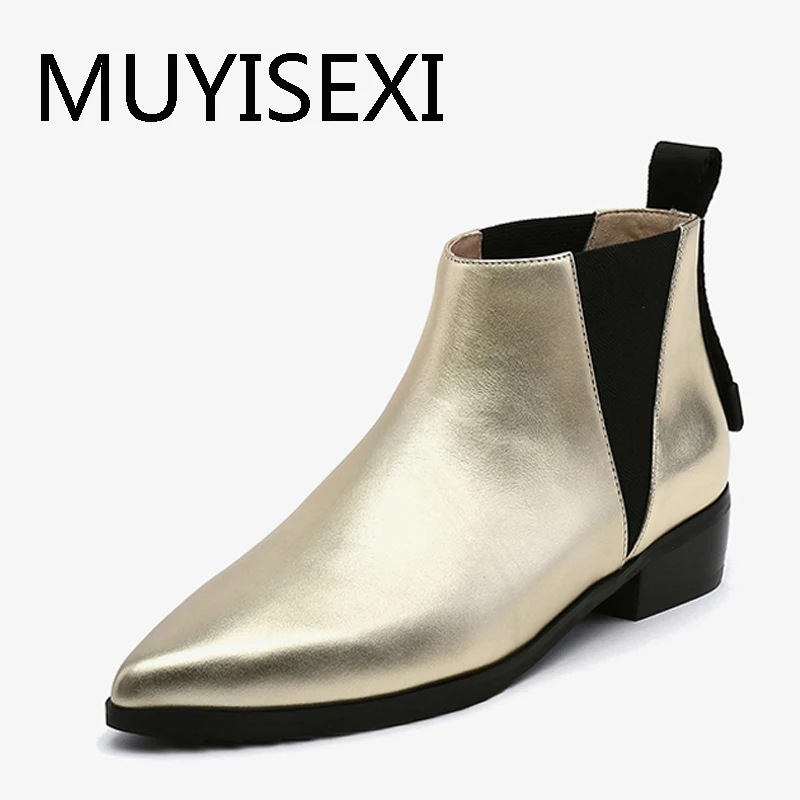 gold chelsea boots womens
