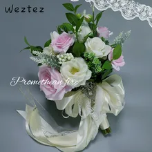 Свадебный букет Искусственные цветы для невесты Свадебный букет пион букет розы свадебные цветы Шелковый Свадебный букет SPH82