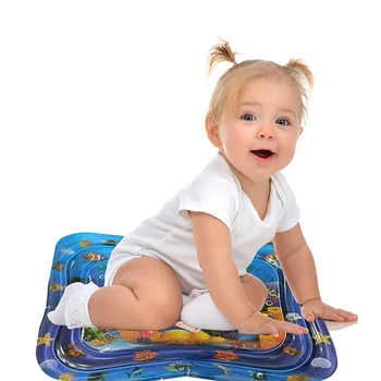 

Kids Toy 101x80cm 0.3PVC 6P Air nozzle Summer Baby Inflatable Patted Pad Ice Mat Fun Activity Water Cushion Toys