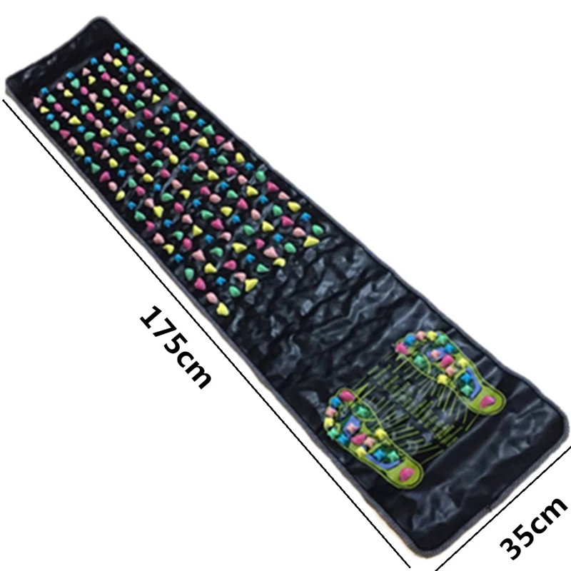 ABZB-175x35Cm подушка для массажа ног, китайский медицинский рефлексологический камень, облегчающий боль коврик