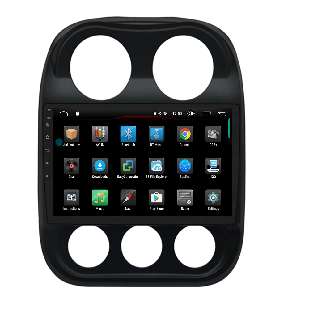 Cheap Android 9.0 2.5D car dvd For JEEP Compass Patriot Radio 2009-2019 multimedia GPS Radio stereo gps navigation map camera 5