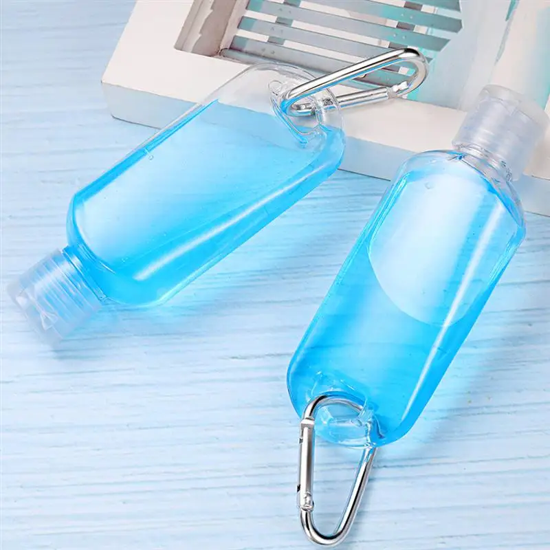 10pcs 30ml Travel Bottles Refillable Bottles With Hook Empty Bottle Hand Sanitizer Containers Squeeze Bottles Sprayer Bottles