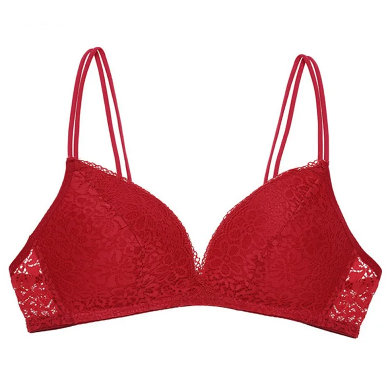 Ketyyh-chn99 Lingerie Sets for Women Wirefree Bralette Bras Underwear  Womens 2024 Strap Bra Wireless Invisible Bra Red,I