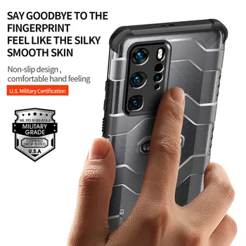 

Huawei P40 Pro Case Wlons Military Explorer Anti Falling Certification Case for Huawei P40Pro Full-Body Rugged Shield Cover