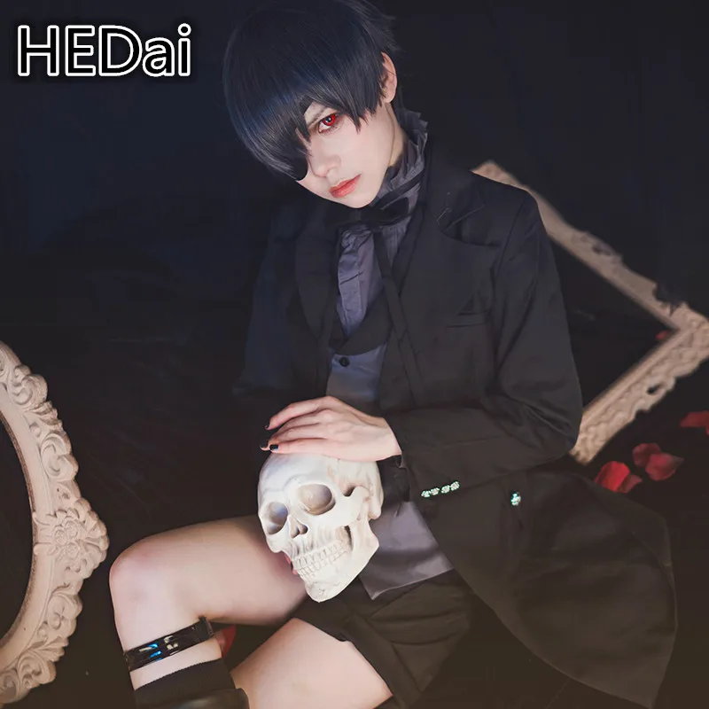 Сапоги для косплея Темный дворецкий Ciel Phantomhive Косплей демона костюм дьявола