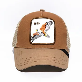 

2019 New Summer trucker cap mesh snapback hip hop hats for men embroidery baseball cap HIGH TRUCKER