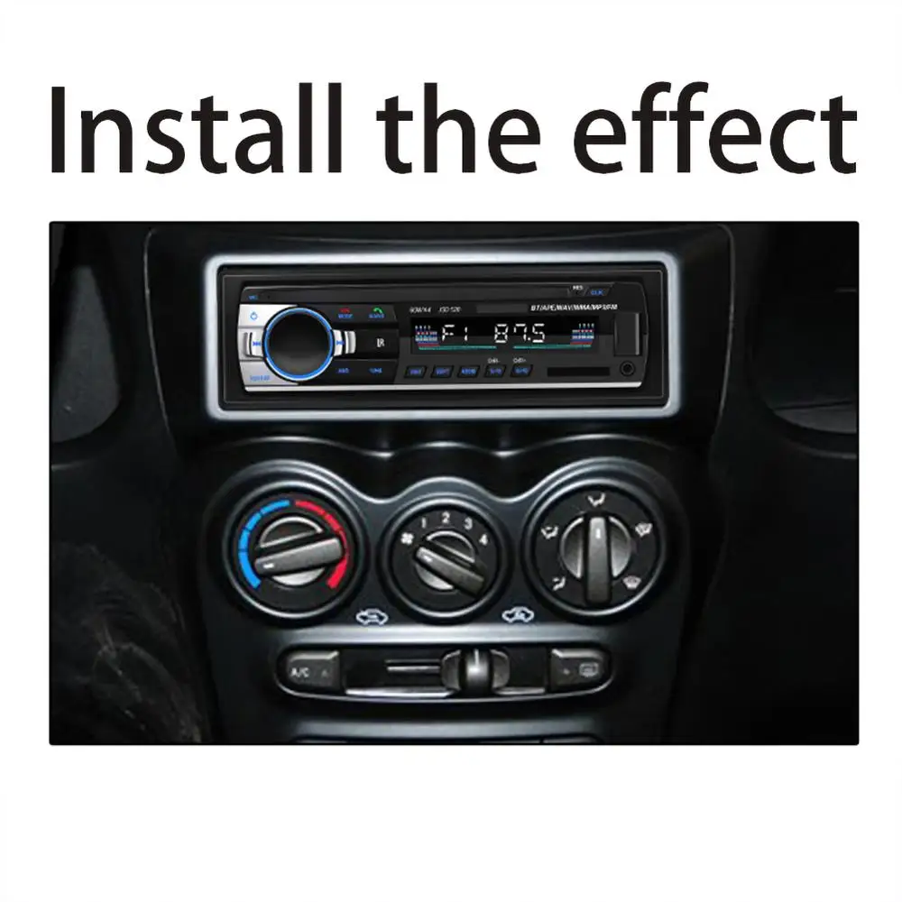 Автомобильный MP3 мультимедийный плеер Bluetooth Авторадио Стерео радио FM Aux вход приемник SD USB JSD-520 12 В в тире 1 din