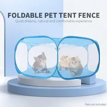 

Transparent Outdoor/Indoor Tent Small Animals Guinea Pig Cage Fence Pop Open Pet Playpen Portable Yard Cage
