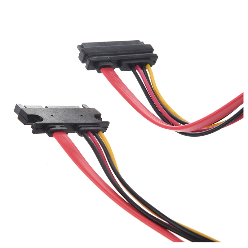 SODIAL(R) 15+ 7 Pin папа-мама SATA кабель питания данных шнур
