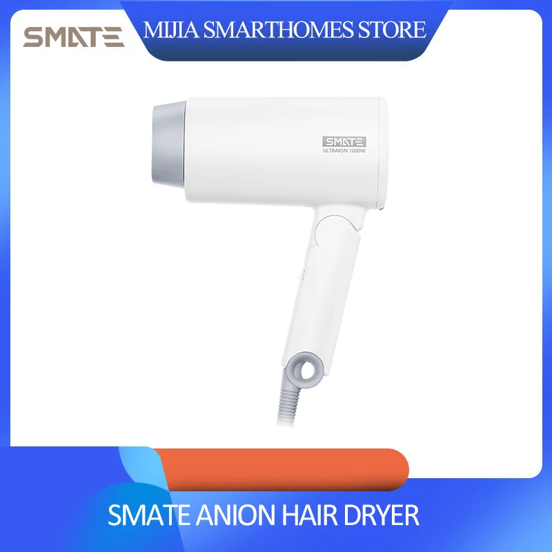 

Xiaomi SMATE Anion Hair Dryer Professional Folding 1800W Air Outlet Electric Hair Blow Dryer Fast Drying Hairdryer Tool