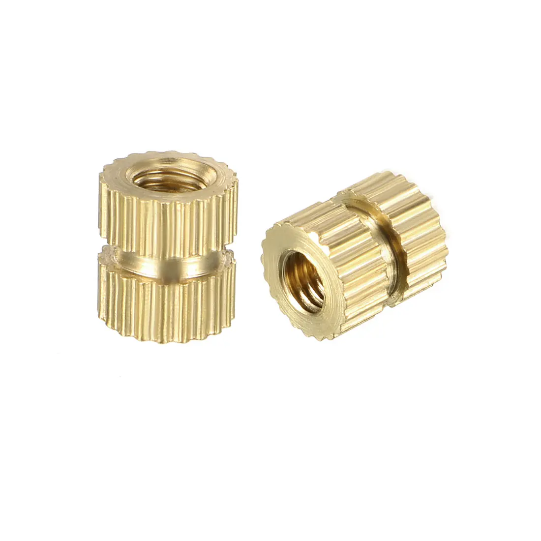 Female Thread Brass Knurled Threaded Insert Embedment Nuts 20 Pcs M3 x 6mm 5mm 20pcs | Инструменты