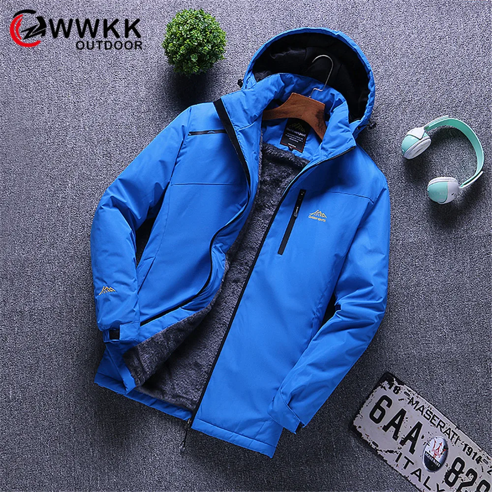 

WWKK Men Women Cold Protection Hiking Jacket Waterproof New Sun&UV Protection Coats Outdoor Sports Winter Hoodies Zipper Jackets