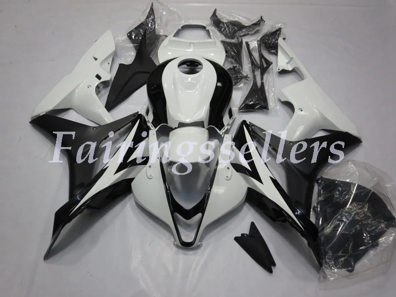 

New ABS Injection Mold motorcycle Fairings Kits 100% Fit For Honda CBR600RR F5 07 08 2007 2008 fairing set Clean Black White