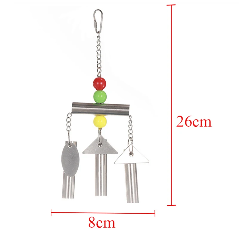 Попугай птица игрушка белка колокольчики подвесная клетка струнная станция Рама Большая маленькая и средняя птица игрушка из нержавеющей стали колокольчики альпинистские жевательные Смешные качели клетка игрушки Аксессуары для птичьей клетки принадлежности