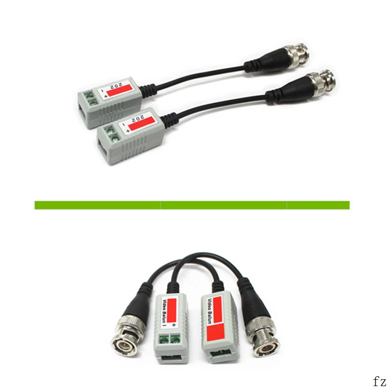 100 пар HD CVI/AHD/TVI Видео Витой BNC CCTV пассивные приемопередатчики UTP Balun BNC Cat5 CCTV UTP для камеры видеонаблюдения