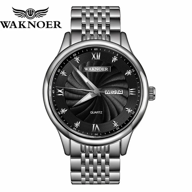 Online WAKNOER 2019 di Nuovo Modo di Sport casual Mens Orologi Top Brand di Lusso Quarzt Della Vigilanza Degli Uomini Orologio Da Polso Orologio Relógios Masculino