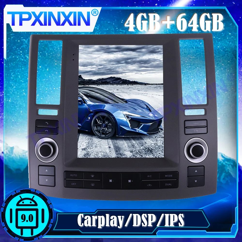 

Android 10.0 128GB Car Radio For Infiniti FX35 FX45 2006-2009 Multimedia Player GPS Navigation Auto Stereo Head Unit DSP Carplay