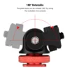 Andoer Mini Monitor Mount Tripod Head Cold Shoe Adapter Aluminum Alloy 1/4 Inch Screw for Flash Microphone LED Fill Light Lamp ► Photo 2/6