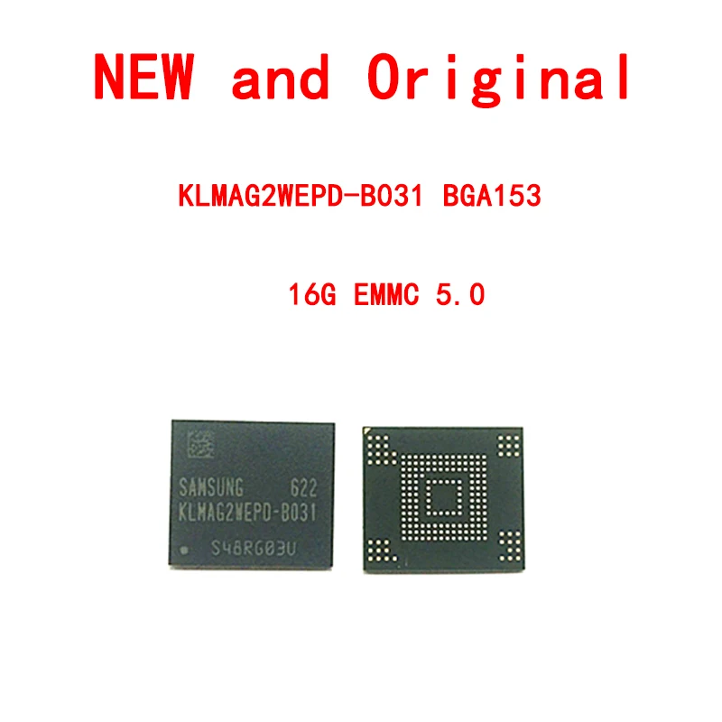 KLMAG2WEPD-B031 Samsung памяти на носителе EMMC 5 0 16G BGA153 чип Новый и оригинальный |