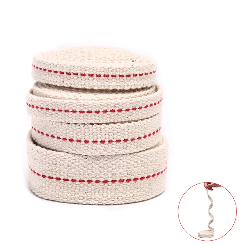 1 Meter Kerosene Lamp Lont Braided Cotton Lont Flat Cotton Oil Lamp For Oil Wick for Household Width 1.1/1.2/1.5/2.5cm for kerosene lamp wick