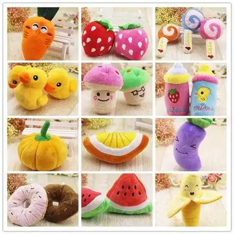 

[] Multi--Selectable Plush Sound Making Pet Dog Cat Teddy Bichon Toy Play with Cat Supplies