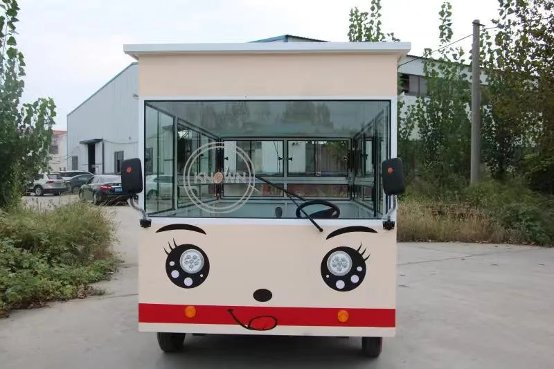 Дизайн красивый длиной 3 м продовольственный Автомобиль многофункциональная электрическая тележка для пищевых продуктов на заказ продуктовый фургон