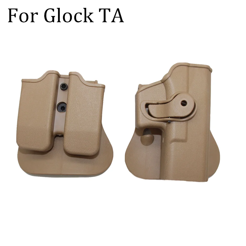IMI Glock кобура для Glock 17 19 22 26 31 тактический пистолет кобуры страйкбол чехол с зажимом для журналов чехлы - Цвет: Glick TA