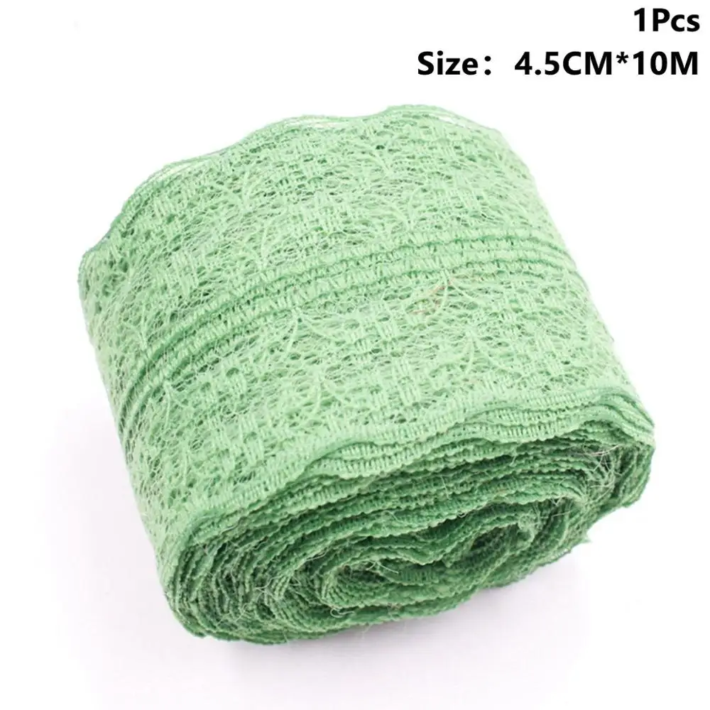 Taoup 10 шт. ретро DIY Sackcloth Винтаж деревенский Свадебные мероприятия партия поддерживает поставки джутовые мешковины Цветы Роза потертый - Цвет: 10m Jute 6