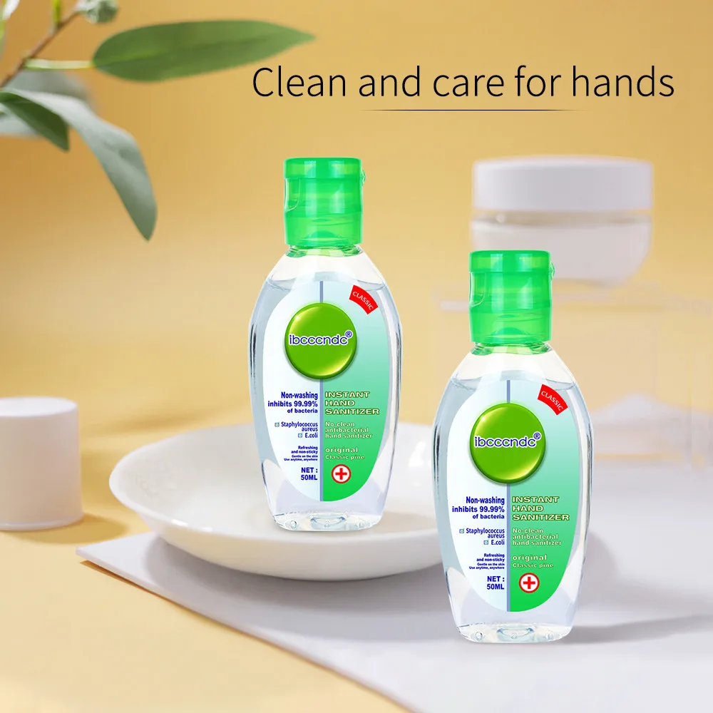 1 pcs 50ml Hand Gel Antibacterial Portable Out-door Hand Gel Sanitizer Hand Cleaning Moisturizing Travel Disposable No Clean