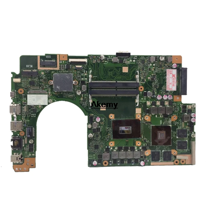 Для ASUS VivoBook Pro 15 N580G N580GD NX580G NX580GD материнская плата для ноутбука Mianboard с/GTX1050/4 GB I5-8300HQ