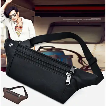

Men's Women PU Leather Vintage Waist Fanny Pouch Pack Travel Bum Bag Belt Holiday Bag Outdoor Camping Hiking Zip Bag UK