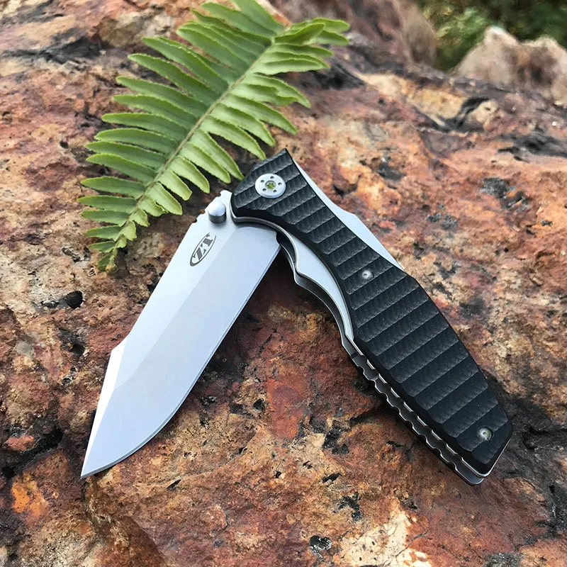 Складной нож ZT0393G10, полностью стальная пластина, для походов, кемпинга, тактический нож, инструмент для самообороны