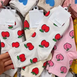 Vibrant Fruity and Fun Food Design Cotton Socks (A)