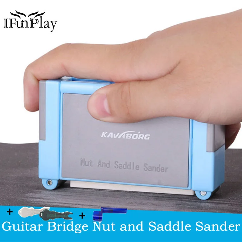 100x55x25mmAcousticGuitarBridgeSaddleandNutSanderPolishing