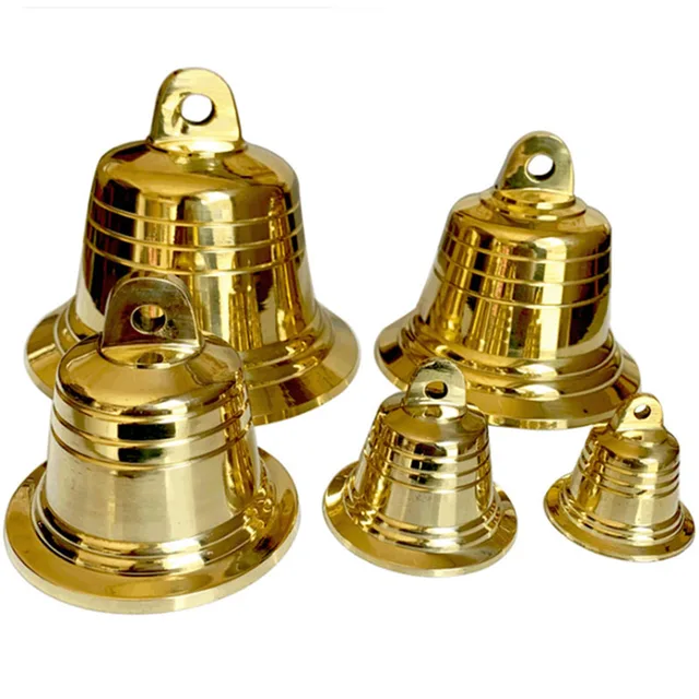 Small Copper Bells Large Gold Metal Church Bell Pendant Wind Chime for Doorbell Christmas Jingle 4 cm 5 cm 7.2 cm 9.5 cm 12 cm 1