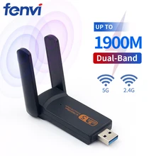 Dual Band 1900M USB3.0 Wifi 1200Mbps AC600 USB 802.11ac wifi Adapter for PC Laptop Wireless Network Wlan Desktop 2.4G 5G Antenna