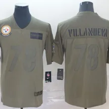 Все сшитые Питтсбург качественные мужские футболки Alejandro Villanueva